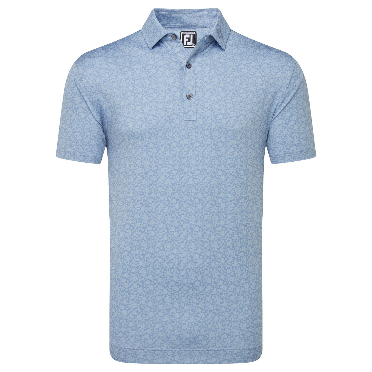 FootJoy Painted Floral Lisle Golf Polo Shirt