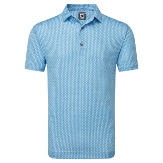 FootJoy Scallop Shell Foulard Self Collar Golf Polo Shirt