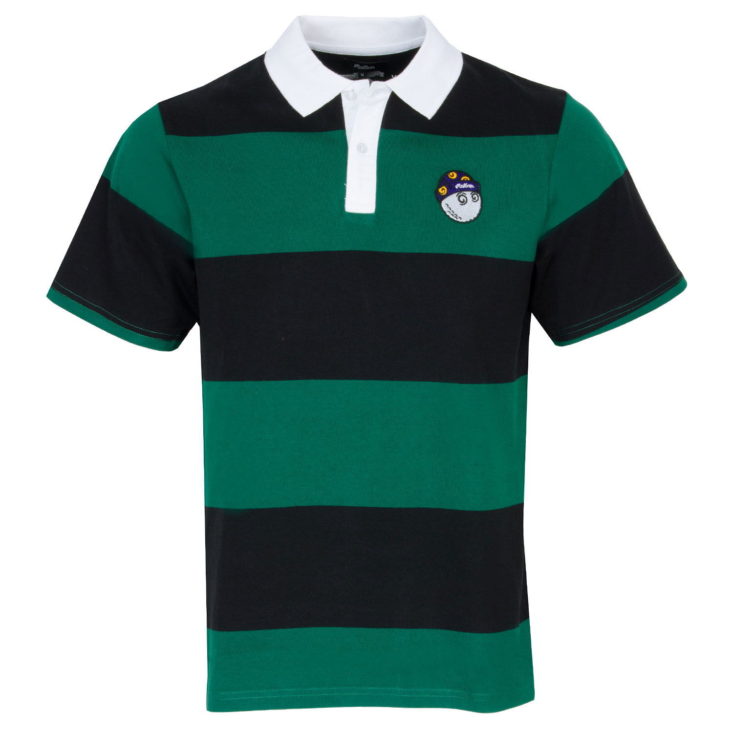 Malbon Wiz Striped Polo Shirt