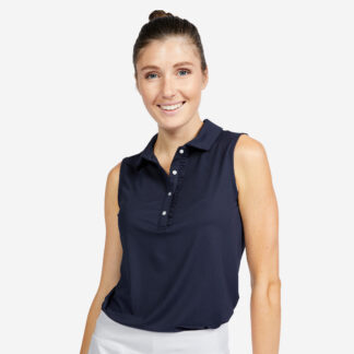 Women's Golf Sleeveless Top - Ww 500 Blue
